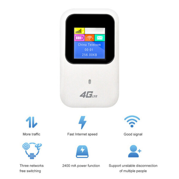 4G/5G Mobile WIFI 150Mbps 4G LTE Wireless Router With Sim Card Slot Firewall VPN Portable Modem LCD display Wifi Hotspot
