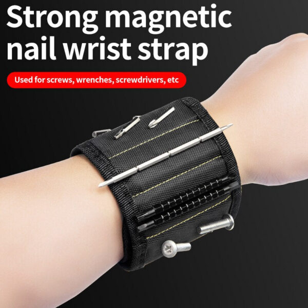 Multifunctional Magnetic Strap Screw Storage Bag Portable Electrician Wrist Guard Oxford Cloth Tool Kit Sturdy And Durable