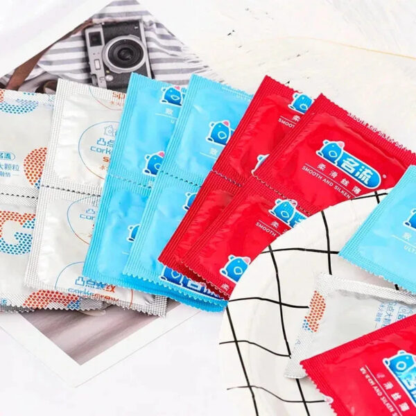 0ccfe4db3989d5ac 24pcs Ultra Thin Condom Adult Sex Toys Smooth Lubricatted Penis Sleeves Ice Fire Feeling Condoms Sex Products Contraception
