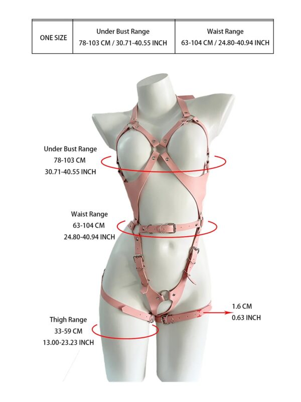 0cf5939885aa4940 Sexy Body Harness Belt Set Tights Women Bdsm Leather Lingerie Fetish Clothing Underwear Harness Bondage Sex Toy Accessories