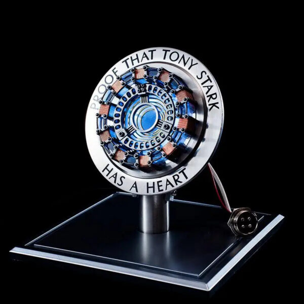 Avenger Iron Man Mk1 Arc Reactor Tony Stark Heart Of Mark Figure Led Light Model Superhero 1:1 Cosplay Toys Chest Lamp Kids Gift