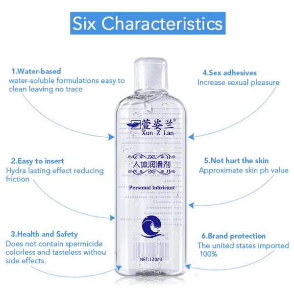 0d02f78e7f3642b2 120ml Water Based Sexual Lube for Women Adult Gay Lubricant Anal Sex Toys Pussy Gel Vagina Grease Couples Massage Body Oil