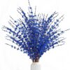 0d11dc072391f924 Sggvecsy 10 Pcs 29.5’’ Long Artificial Jasmine Flowers Tall Fake Flower Bouquet Faux Jasmine Plants Dry Branches for Wedding Home Party Office Hotel Restaurant Kitchen Decoration(Blue)