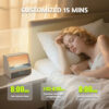Bluetooth Sunrise Alarm Clock Table Light White Noise Wake Up Light With 12 Sounds Dimmable Sleep Clock For Adults Kids Bedroom