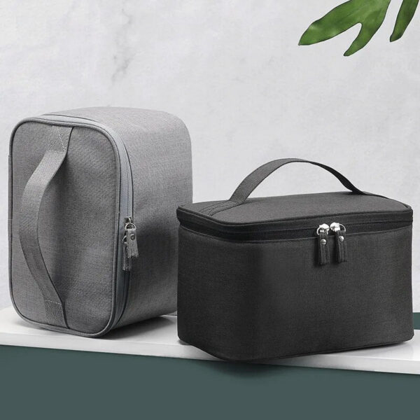 1pc Business Trip Men's Toiletry Double Layer Large Capacity Cosmetic Oxford Cloth Storage Bag Portable Handbag