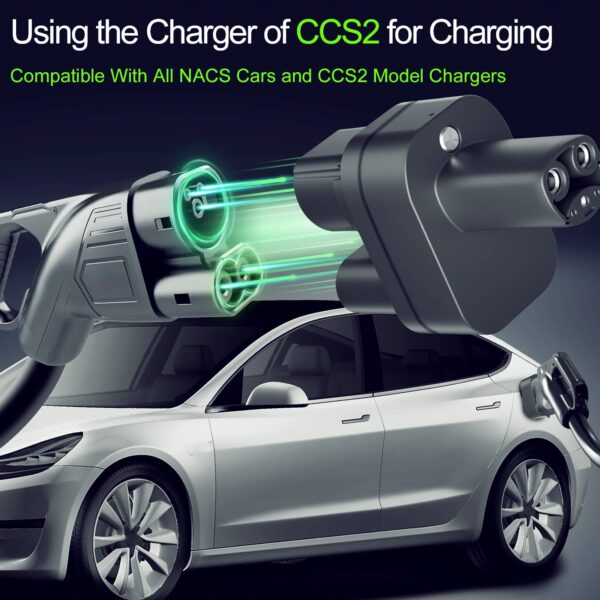 GUWIEYG CCS2 to Tesla EV Charging Adapter 250A CCS2 Combo for Tesla Convertor for Car Charger CCS2 Tesla Adapterr