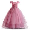 0d5ed0bf95ce974b Teen Girl Bridesmaid Dresses for Wedding 12 to 14 Yrs Formal Evening Prom Long Gown Flower Elegant Birthday Party Princess Dress