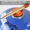 Camping Nozzle Bottle Convert Adapter Connector Stove Connector for Camping Gas Butane Canister to Screw Gas Cartridge Gas Canisters for Camping Stove （Long Tube)