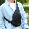 0d7c5a3cbf2a7f05 Men New Leisure Fashion Trend One Shoulder Chest Outdoor Sports Multi Functional Crossbody Bag