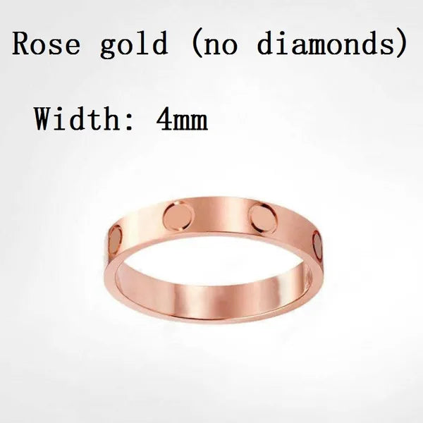0d825c58914f2c4f Designer Rings Women Love Gold for Men Diamond Moissanite Sterling Ring Sier Jewelry Screw Couple G34a#