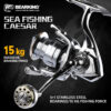 BEARKING CAESAR series 5+1BB stainless steel bearings drive system 5.2:1 fishing reel 15Kg maximum power rotary fishing reel