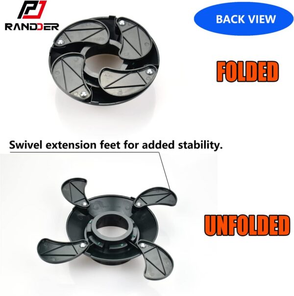 0d9c3e83a8cf9ece Propane Cylinder Base, 16oz/1lb Gas Cartridge ABS Plastic Base Bracket Gas Bottle Fixed Support, Foldable Gas Tank Base Replacement for Camping Hiking Outdoor