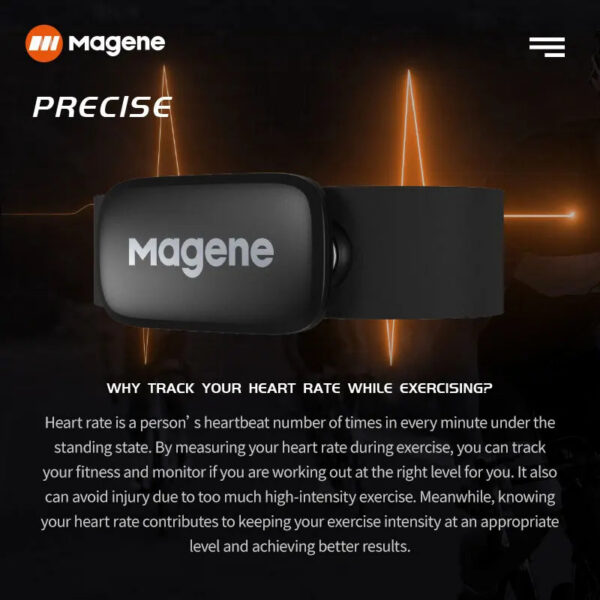 0d9e90a302b9de9d Magene Mover H64 Heart Rate Sensor Dual Mode ANT Bluetooth With Chest Strap Cycling Computer Bike forWahoo Garmin Sports Monitor