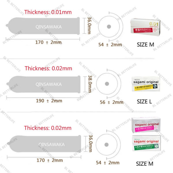 0dbb7144fe3e4488 Qinsawaka select Made in Japan 10pc 0.02 super thin like not wearing ORIGINAL condoms NO Latex Allergy Polyurethan sex