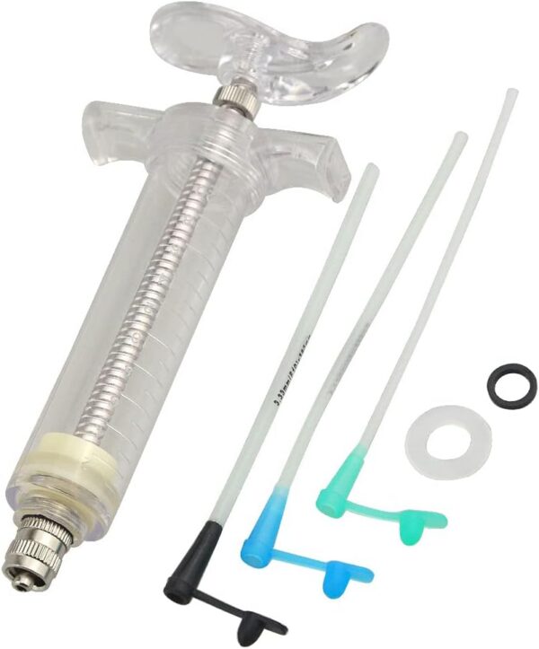 0dc269667ace5ac6 LILYS PET Young Birds Feeding Syringe,Plastic and Perspex Material,Used for Feeding Milk for Young Birds or Feeding Medicine for Sick Birds (20ml and 2+2.5+3mm Hose) …