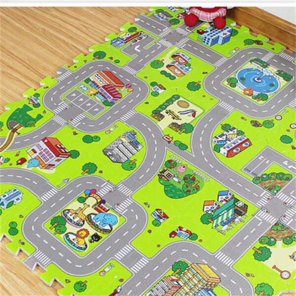 Baby Play Mat 9pcs/lot Carpet Playmat Children Rug Toys Road Traffic Soft or Home Decor EVA Kids Foam Puzzles