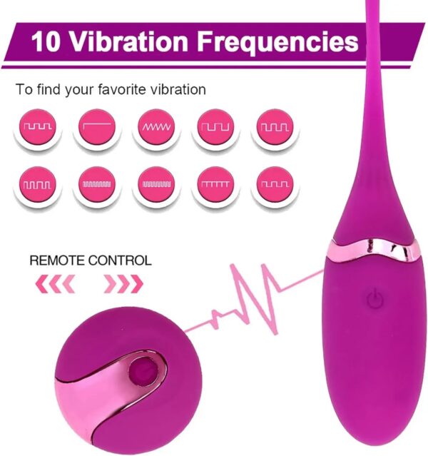 Remote Control Vibrator Egg for Women, Vibrating Dildo, Couples Sex Toys, Kegel Exercises Ball, Waterproof, USB Rechargeable