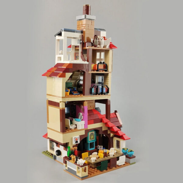 0e01a9ead900dda6 New Burrow Alley, high difficulty DIY blocks interspersed and assembled, 75980 children's toy compatible building block