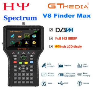 GTMEDIA Max Satellite Finder Meter 4.3'' LCD DVB-S/S2/S2X H.265 Better V8 Finder2 Pro2 V7 S5X SATK WS-6933