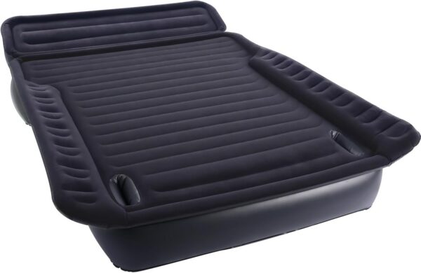 SUV Air Mattress, 9.8 Inch Height Full Size with Mattress 'Wings', USB Wireless Rechargeable Pump & 2 Pillows for Mid/Large SUVs, Road Trips, Camping, Supports 600lbs-2 Year Warranty
