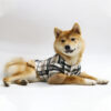 Winter Jacket Clothes Grid Warm Small Dogs Clothing With Fur Collar Cotton Pet Outfits French Bulldog Coat Vest Chihuahua
