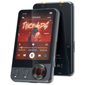 0e3c937e91dec1a7 128GB MP3 player (with Bluetooth 5.3), 2.4’ portable full touchscreen music player (with speakers and Micro SD card slot)