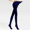 0e41a355af855cb9 Women Socks 80D/120D Spring Autumn Thin Tights Elastic High Waist Silk Stockings Solid Color Slim Leggings Tear Resistant Pantyhose