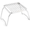 0e51164a4da2a16b Outdoor Stainless Steel Stove Camping Portable Folding Mini Barbecue Rack Set Pot Baking Tray Holder