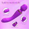 0e516663fe513568 G-spot AV Wand Female Masturbation Massage Clitoral Stimulator Dildos Rechargeable Sex Toys Vibrator for Women