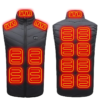 21 Heated Vest Zones Electric Heated Jackets Men Women Sportswear Heated Coat Graphene Heat Coat USB Heating Jacket For Camping