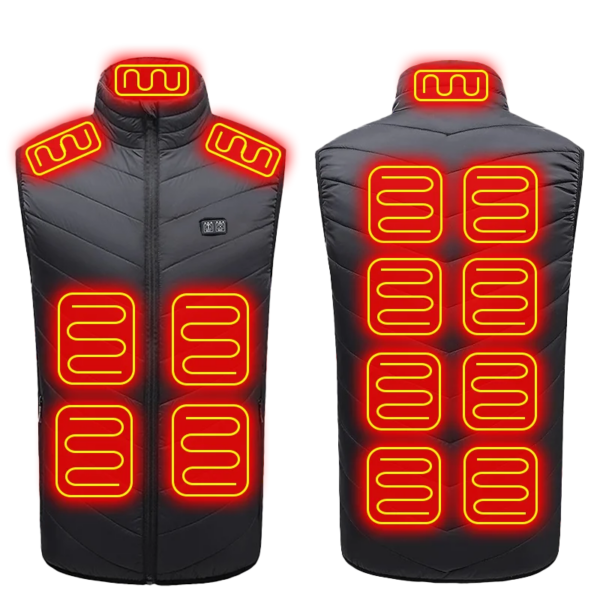 21 Heated Vest Zones Electric Heated Jackets Men Women Sportswear Heated Coat Graphene Heat Coat USB Heating Jacket For Camping