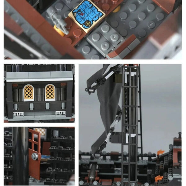 0e83cc6224010dc2 LOTR Ambush Ship Pirates Of Caribbean Reveng Warship Black Pearl Sailboat Building Block Bricks 79008 4184 Assembly Toy Kid Gift