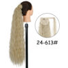 0e94a159ab09e71b 34inches Synthetic Ponytail Hair Extension Clip in Fake Wig Hairpiece Blonde Wrap Around Pigtail Long Smooth Overhead Pony Tail