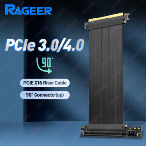 0eb70092fc163427 RAGEER PCIe 4.0/3.0 X16 High Speed Cable, GPU Extension Riser Connector for RTX 4090/4080/4070/7900XTX
