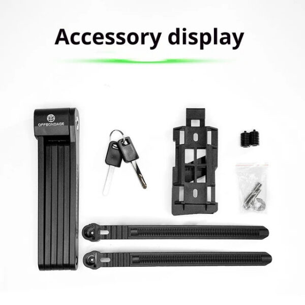 OFFBONDAGE Foldable Bike MTB Road Fold Lock High Security Anti-Theft Scooter Electric E-Bike Bicycle Accessories
