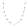 3/5mm Round Bubble Moissanite Diamond Necklace Bracelet with Certificate Sterling Sier Neck Chain Layered Choker for Women