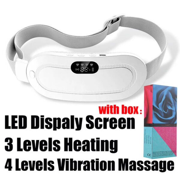 Electric Period Cramp Massager Vibrating Heating for Menstrual Waist Stoh Abdominal Warm Palace Belt
