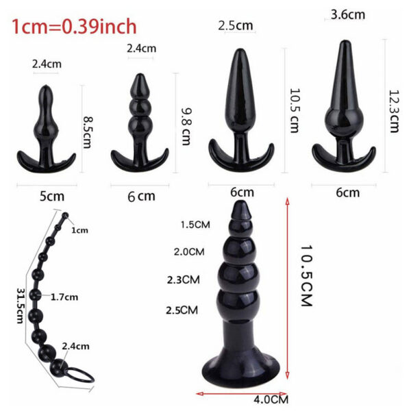 0ef13e76c1dd9157 6pcs Butt Plug Training Kit Sexual Lubricante Anal Set Beginners Couples Gay Lesbian Sex Toys Flirt for Women Men