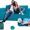 Inflatable Sofa Blow Up Sofa with Built-in Pump, Multifunctional Portable Air Couch for Camping, Inflatable Couch for Camping with Backrest Suitable for Home Outdoor and Guests (Blue)