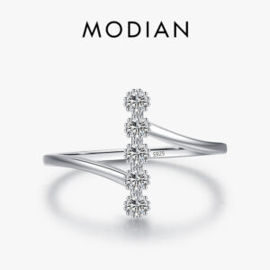 0ef51dae7fa52e2b MODIAN Authentic Sterg Sier Fashion Delicate Finger Rings For Women Wedding Engagement Fine Jewelry Anel Accessories