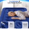 0ef92a0c37a09dc9 VINGLI Twin Air Mattress with Built-in Pump, 18 Raised Blow Up Mattress with Soft Flocked Top, Leakproof Inflatable Mattress for Camping, Home, Guests,with Storage Bag