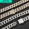 0f0dee416a7a54a3 HOYON Lab Moissanite Cuban Chain Men's Necklace S Sier Color Jewelry Hip Hop Rock CZ Diamond Neck Collares