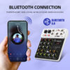 V4 Interface with Bluetooth USB Recording Computer 48V Phantom Power Delay Replay Effects, 4-Channel Audio Mixer