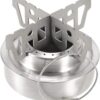 KBNIAN Kreuz Ständer Alkohol Kreuzständer Topfkreuz Tragbar Edelstahl Alcohol Stove Zubehör Ultraleichter Campingkocher Zubehör für Draussen Wandern Camping (9,6 * 2,9 * 0,1 cm)