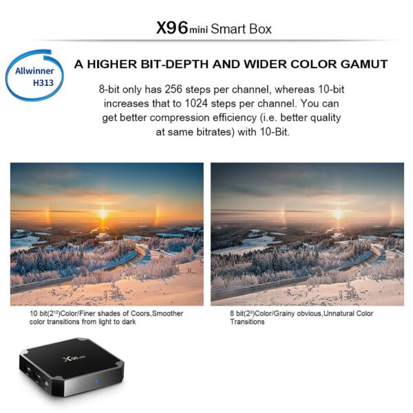 0f2eb2957623c5f7 X96 Mini Smart TV BOX Android 9.0 1GB 8GB Allwinner H313 Quad Core Support 4K 3D 30tps WiFi 2.4GHz H.265 VP9 x96mini Set top box
