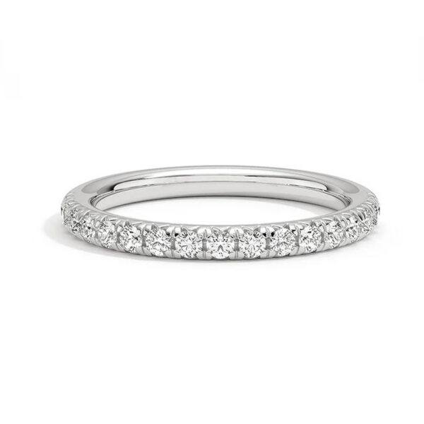 0f42c8abc069179f Test Passed Moissanite Matching Wedding Diamond Band for Women Sterling Sier Female Crown Single Tail Ring