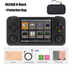 ANBERNIC RG35XX H Retro Handheld Game Console 3.5 Inch IPS Screen Built-in 3300mAH Battery 64G TF Card Preinstalled 5528 Games