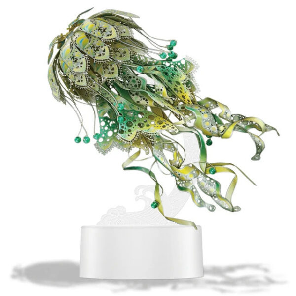 0f63eab7b01cdc4e Piececool 3D Puzzles Metal Model Gifts Colourful Jellyfish Building Kits Jigsaw DIY Toy for Adult (4 Colors)