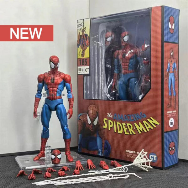 0f6c2d7fdd177f25 Brand New Spot CT Factory Domestic Mafex185 Classic Comic Version Spider Man KO Peter Parker Marvel Movable Figurine Model
