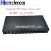 0f76fd76accf741e Gigabit SFP Media converter SFP to 1/2/4/8 RJ45, 100/1000M fast Ethernet transceiver module, IP camera Fibre Channel switch